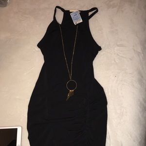 Black formal dress, medium size, brand new